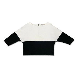 Alice + Olivia Ribbed Sweater - Dolman Sleeve - Boat Neck - Size L